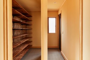 つくばの注文住宅・木の家専門店ベースポイントの土間収納写真
