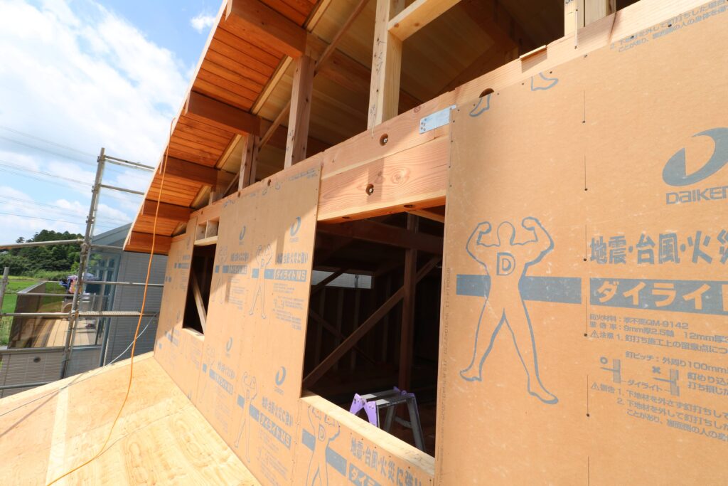 つくばで高性能住宅を建てるベースポイントの耐震パネル