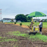 常総市で耐震等3の家を建てるための地盤調査の現場写真