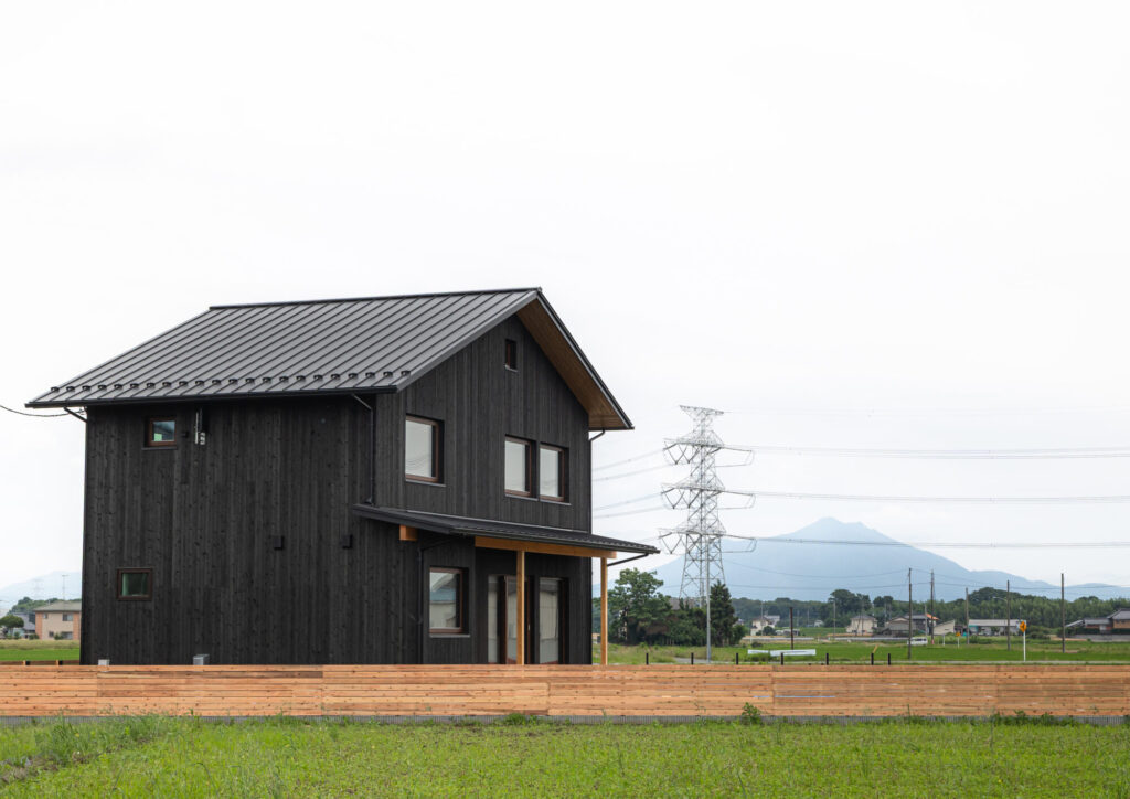 下妻市の高性能住宅の外観